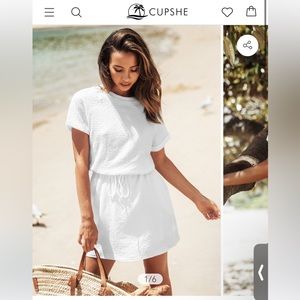NWT white dress from cupshe